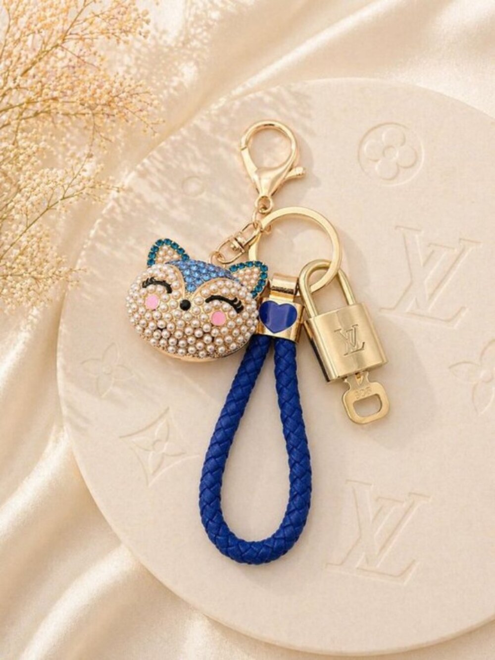 Louis Vuitton Gold Lock 🔑 Authentic LV Padlock + Unbranded Fox Head Bag Charm